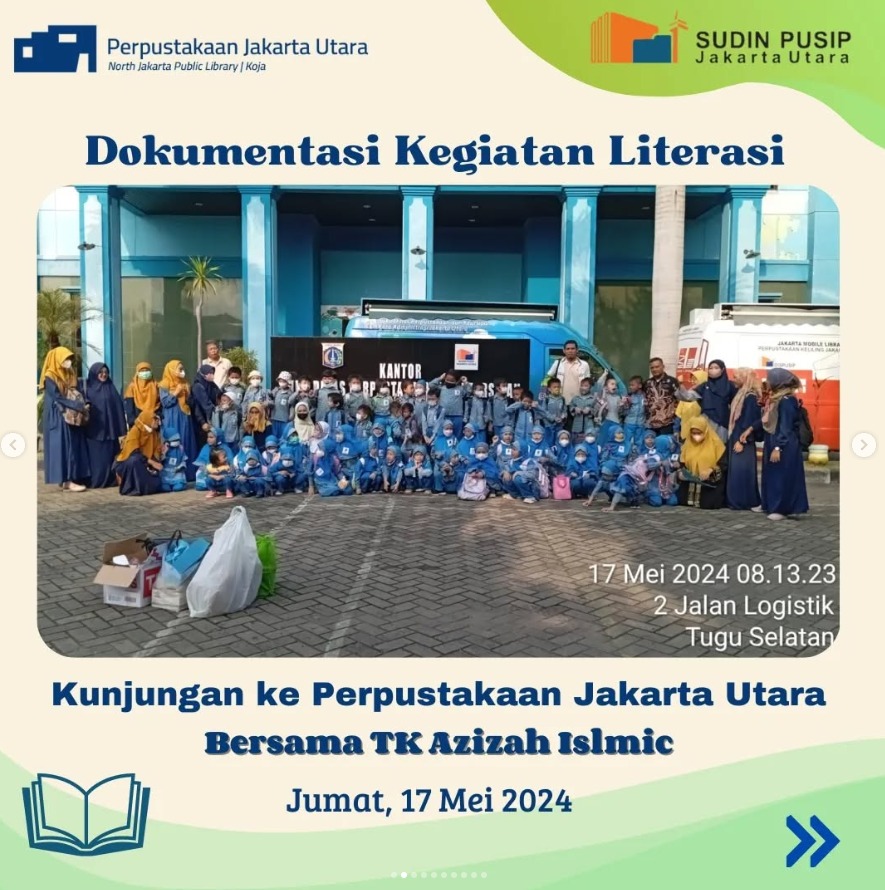 Wisata Literasi Bersama TK Azizah Islamic School